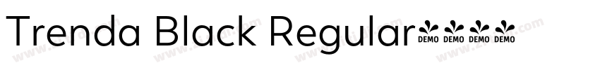 Trenda Black Regular字体转换